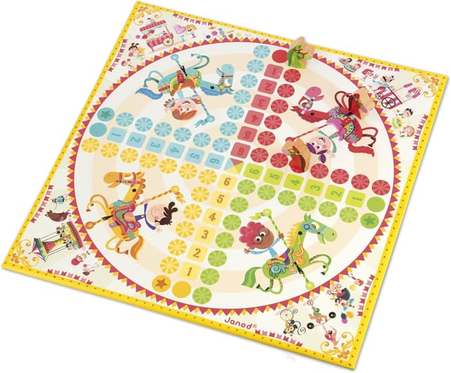 Detalle de Janod Carrousel multi-jeux de société 5 ans