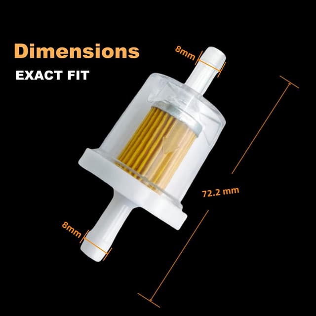 Detalle de Aurdox Universal 40 Micron 5/16" Inline Fuel Filter Kit for small engines