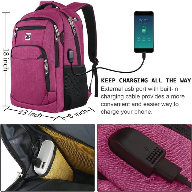 Detalle 2 de Marcello Rucksack Laptop 15,6 Zoll USB