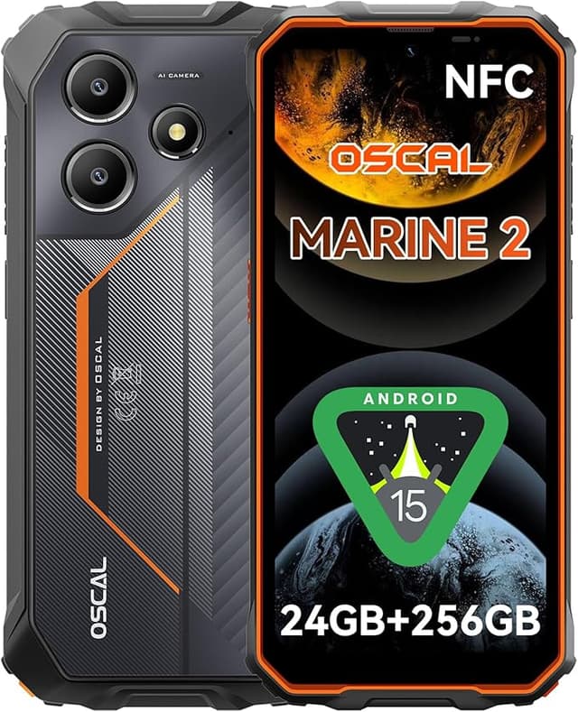 Imagen de OSCAL Marine 2 Teléfono Resistente Android 15 📱 en OfertitasTOP
