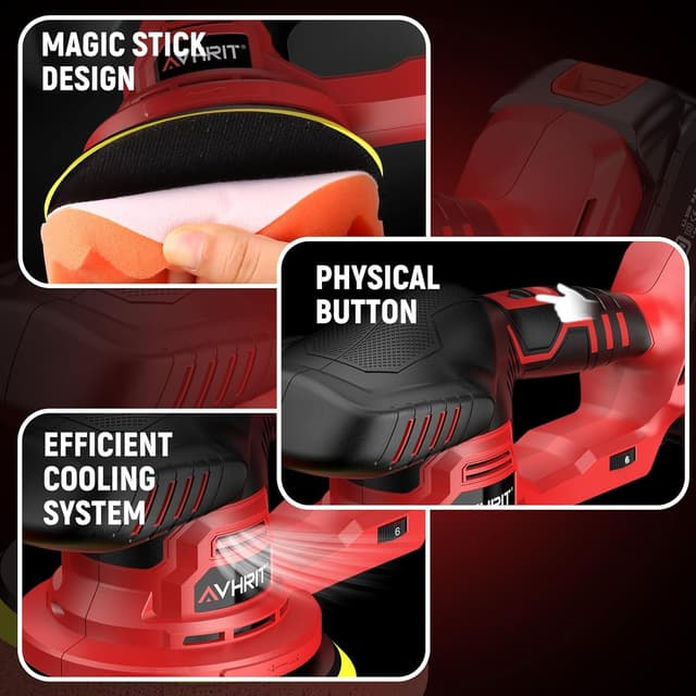 Thumbnail 6 de Avhrit Updated Cordless Polisher 5500 RPM