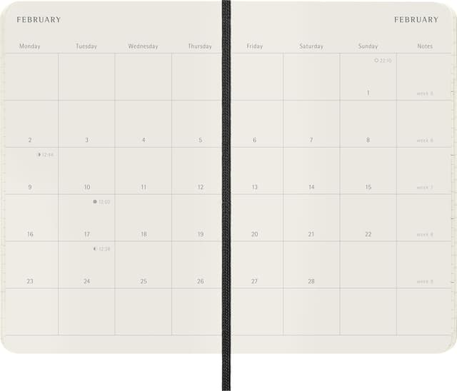 Thumbnail 4 de Moleskine Monthly Planner Agenda Mensile 2026 12 Mesi