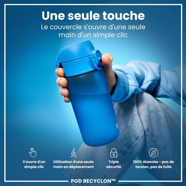 Detalle 2 de Ion8 Gourde Enfant 350 ml bleu