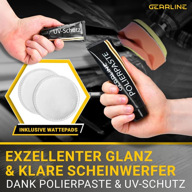 Detalle 2 de GEARLINE Scheinwerfer Aufbereitung Set 24 Teile
