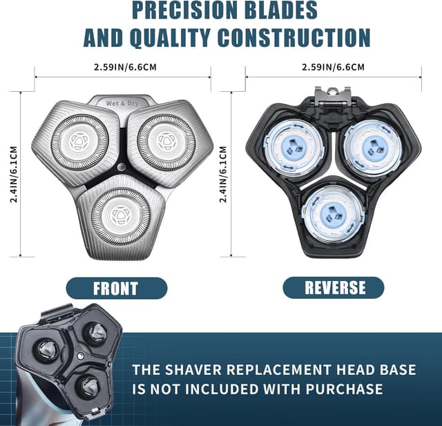 Detalle de Testine per rasatura SH71/50 compatibili con rasoi serie S5000, S7000 e SH60/70 e SH71/50