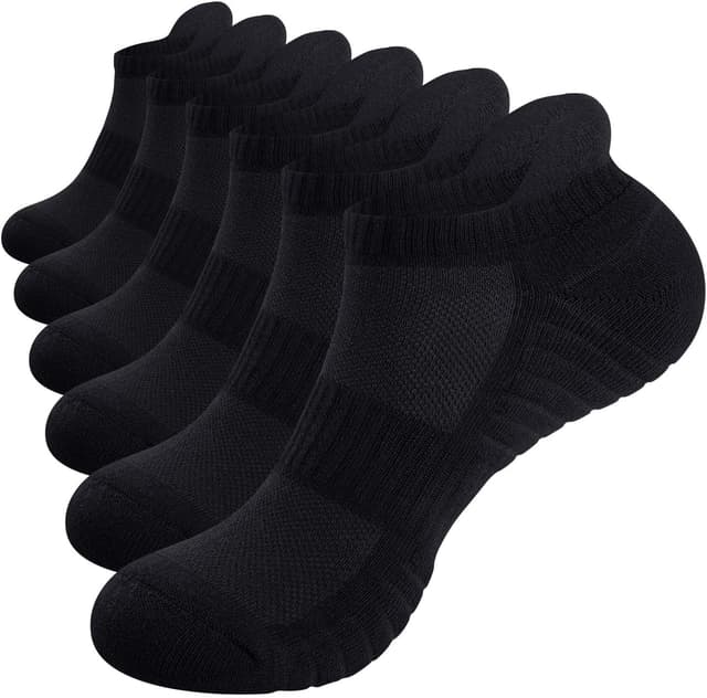 Thumbnail 6 de Alaplus Cushioned Running Trainer Socks (6 Pairs) – Low-Cut Ankle Anti-Blister Sports Socks