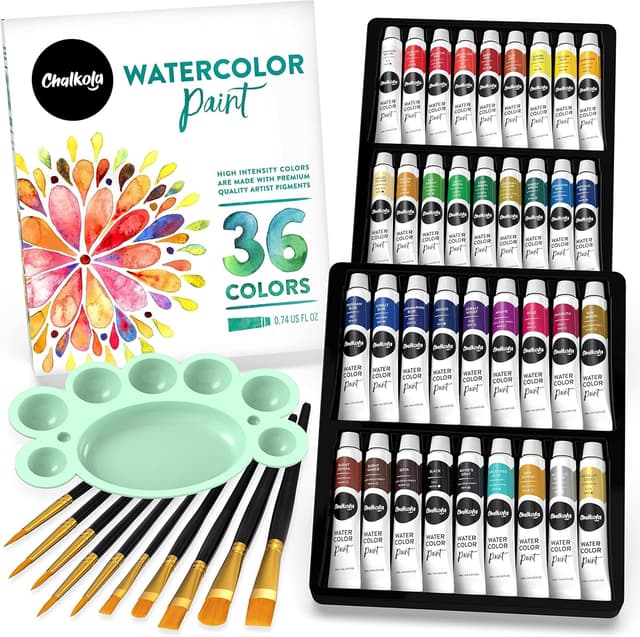 Imagen de Chalkola Watercolour Paint Set 36 Tubes en OfertitasTOP