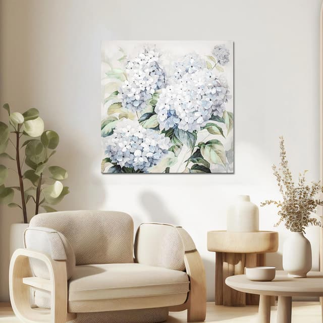 Thumbnail 3 de Hollyone Blumen Leinwandbild 75x75 cm