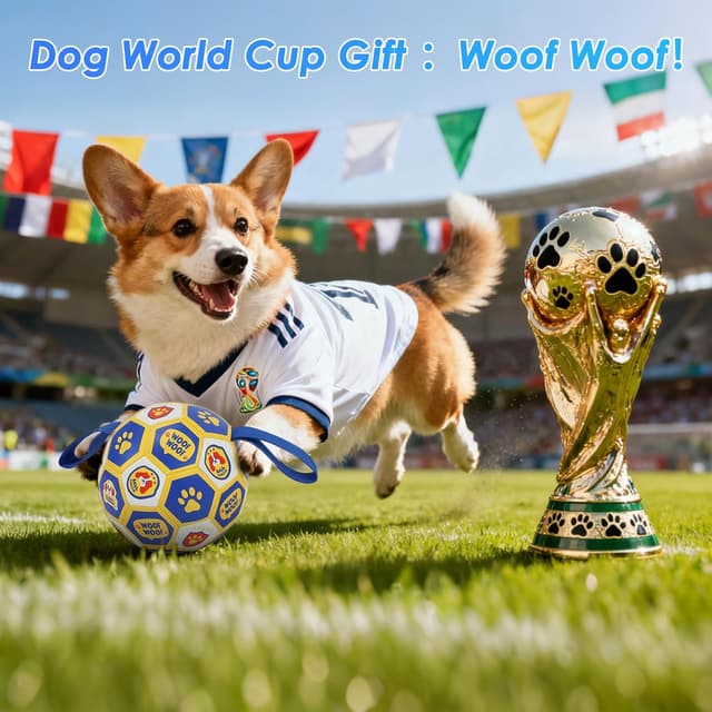 Detalle de Vivifying interaktiver Fußball als Hundespielzeug (6 Zoll) inkl. Luftpumpe – für Zerrspiele & Training drinnen und draußen