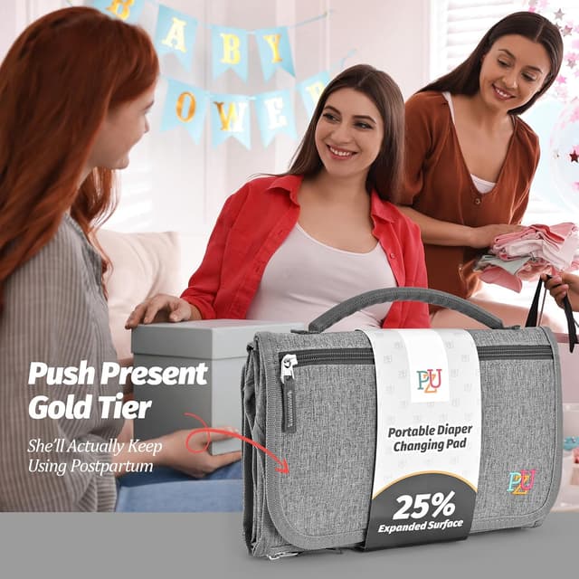 Thumbnail 6 de Portable Baby Changing Mat with Wipe-Pocket and Head Cushion