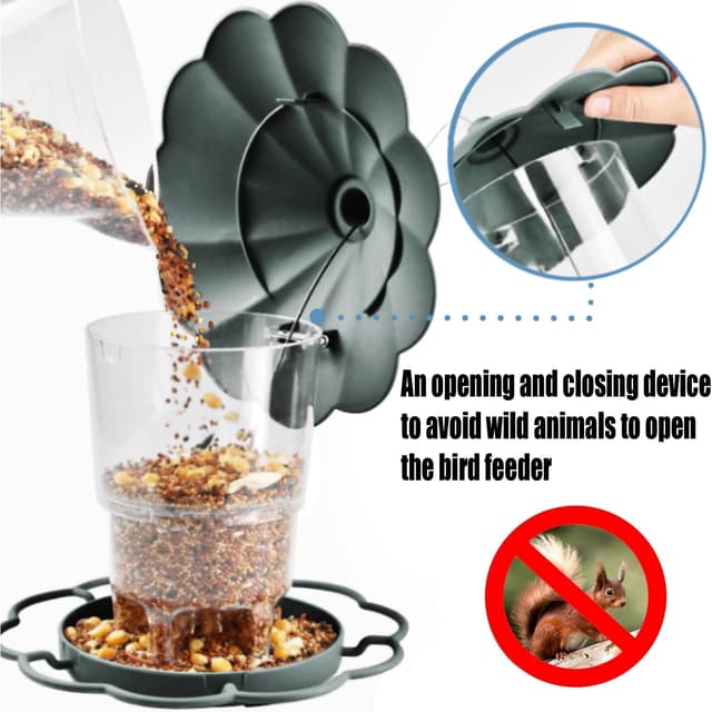 Thumbnail 6 de WLLKOO Bird Feeder adjustable hanging feeder 🎣