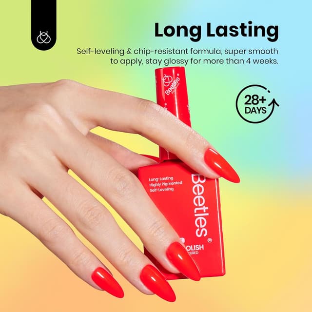 Detalle 1 de Beetles Gel-Nagellack-Set 6 Neonfarben