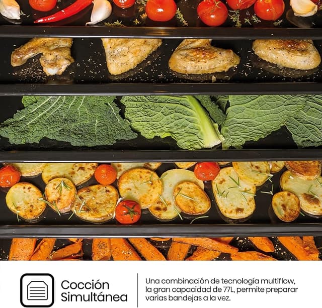 Thumbnail 4 de Hisense BI62216AXE2 horno hidrolítico 77L con guía telescópica