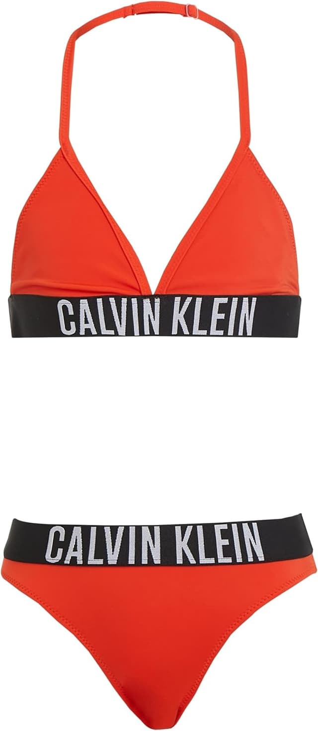 Detalle 2 de Calvin Klein Bambina Bikini Triangle Set con Fascia con Logo