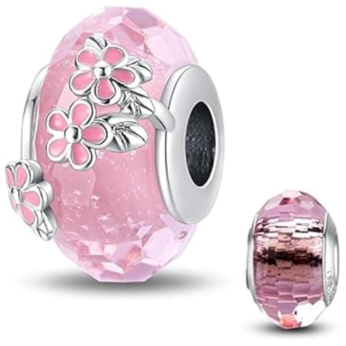 Detalle de HappyStar charm plata 925 flor de rosa