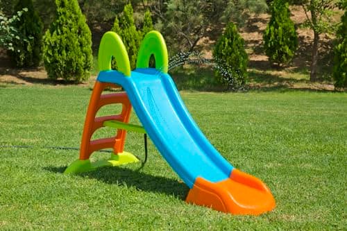 Detalle 2 de FEBER Tobogán Slide Plus con Agua (FEL08000), exterior con hueco para manguera y escaleras antideslizantes