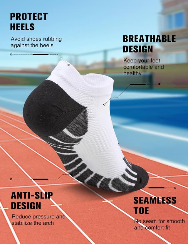 Detalle 1 de Lounwee compression socks for running, 3 pairs
