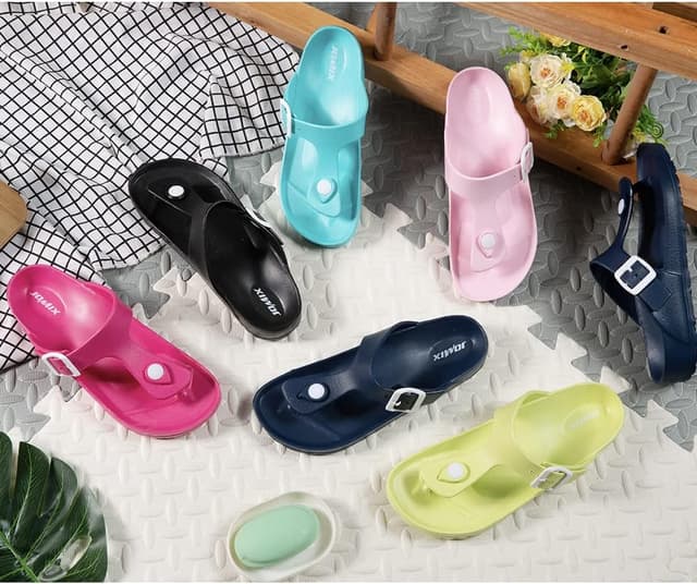 Detalle de JOMIX ciabatte infradito da donna in gomma, estive per mare, piscina, casa e giardino