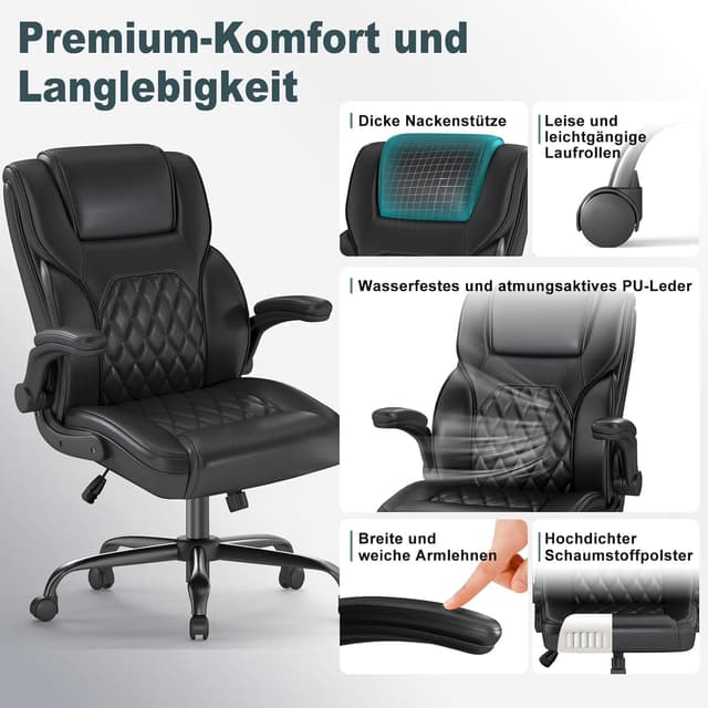 Thumbnail 4 de AnyGod Silla ergonómica de cuero 136 kg