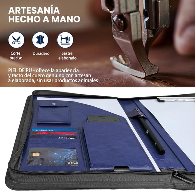 Detalle 2 de NEWYES Portadocumentos A4 con cremallera