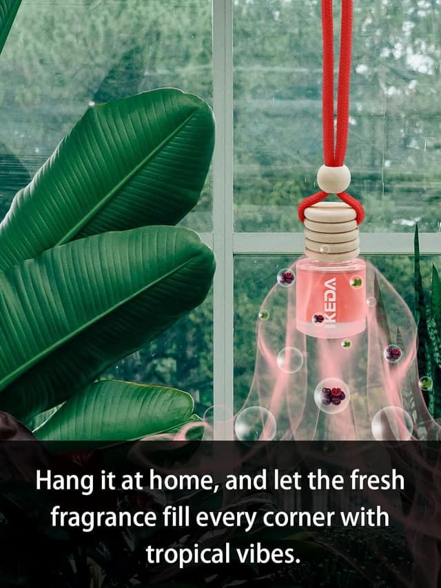 Detalle 2 de Ikeda Auto-Lufterfrischer mit Clip, 45+ Tage Duft, 10 ml – für Auto und Zuhause