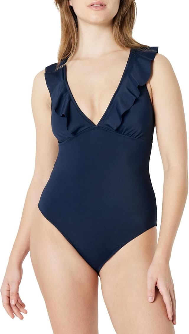 Thumbnail 6 de Amazon Essentials Women’s Ruffle V-Neck One-Piece Swimsuit