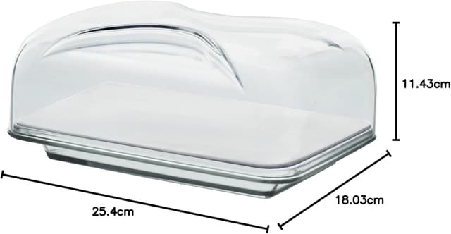 Thumbnail 2 de Guzzini Quesera Rectangular Gocce 🍽️ 25,5x18x11,5 cm