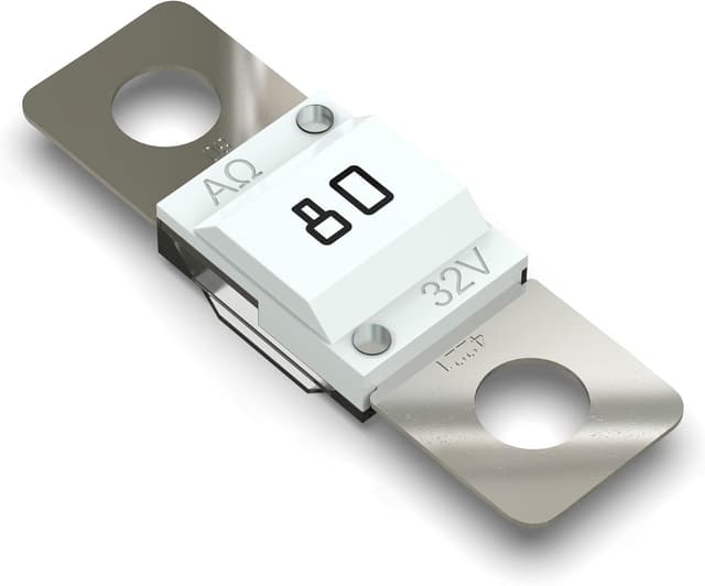Detalle de AUPROTEC Fusible Midi 80A blanc à vis (ISO 8820-5/M5) – 1 pièce