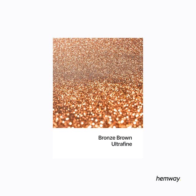 Thumbnail 1 de Hemway Bronze Brown Ultrafine Glitter 100g
