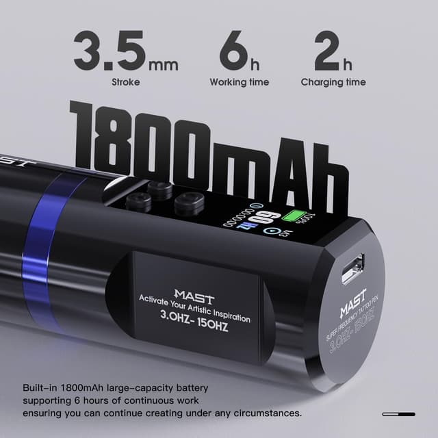 Thumbnail 6 de MAST TATTOO Mast Hertz Wireless 1800mAh