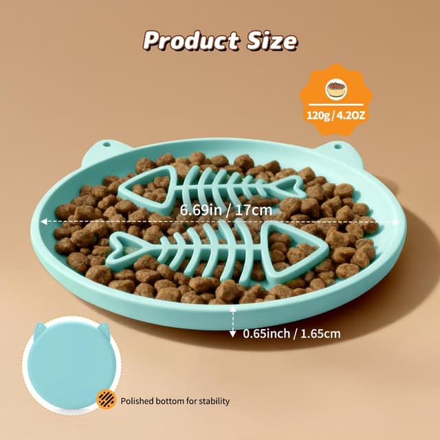 Thumbnail 5 de Zonopy Slow Feeder Katzennapf 17 cm