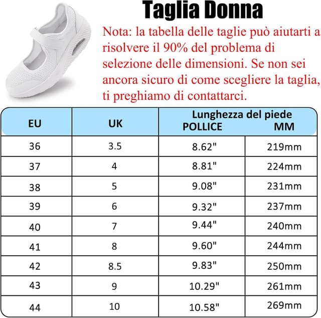 Detalle 2 de Git-up Scarpe da passeggio da donna in mesh traspirante con chiusura regolabile e soletta ammortizzante