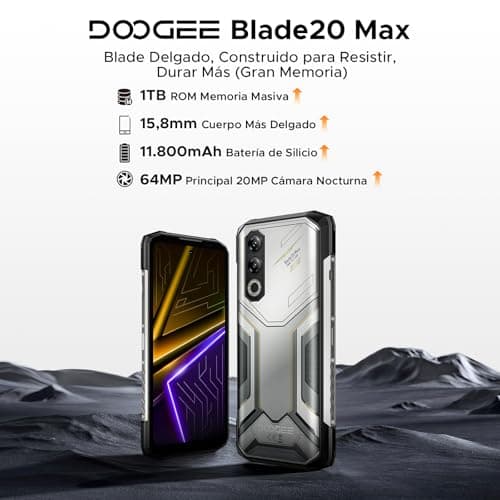 Thumbnail 1 de DOOGEE Blade 20 MAX Rugerizado 36GB+2TB, 11800mAh, 6.6" 120Hz 📱