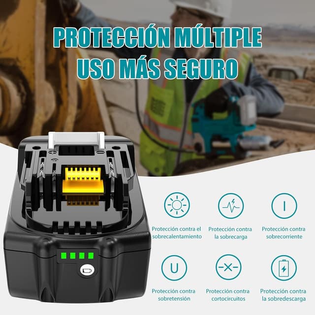Thumbnail 5 de MoeuGreenBattX 18V 5Ah Batería para Makita