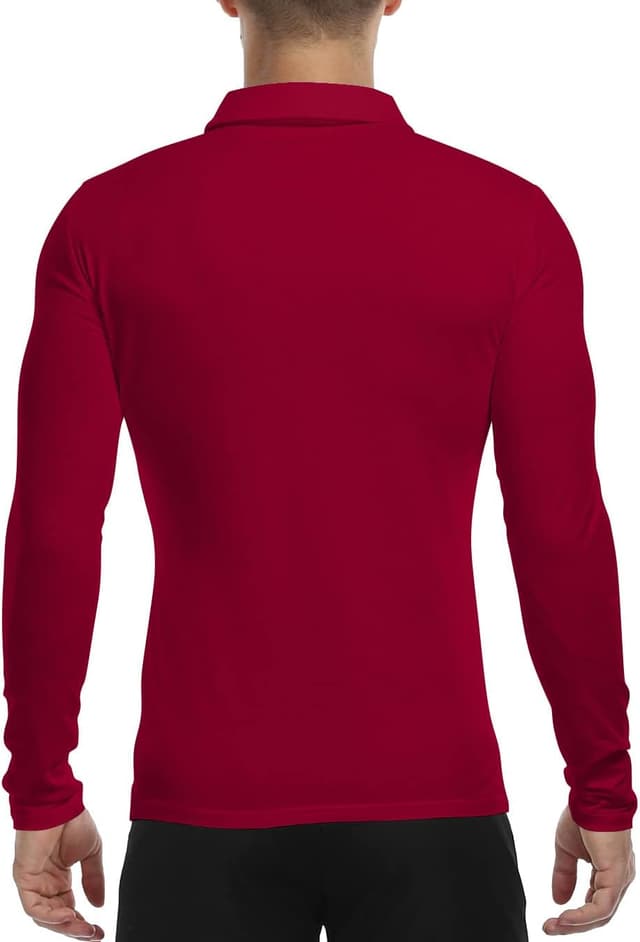 Detalle de KUYIGO Herren Polo Slim Fit aus Baumwolle