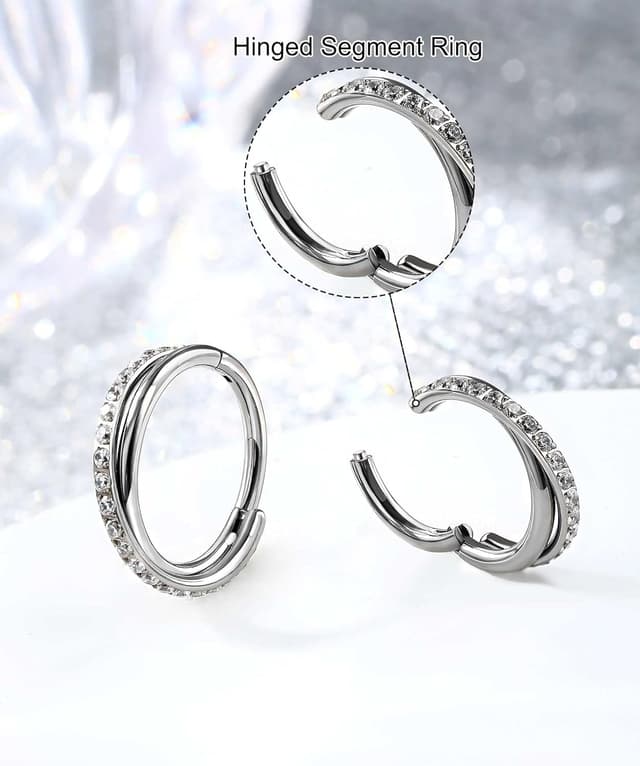 Detalle 1 de Melighting anello elicoidale doppia fila 16G/18G/20G