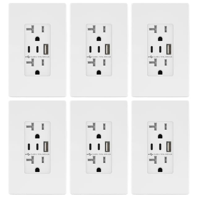 Detalle de TOPGREENER TU22042AC2 21W USB Outlet