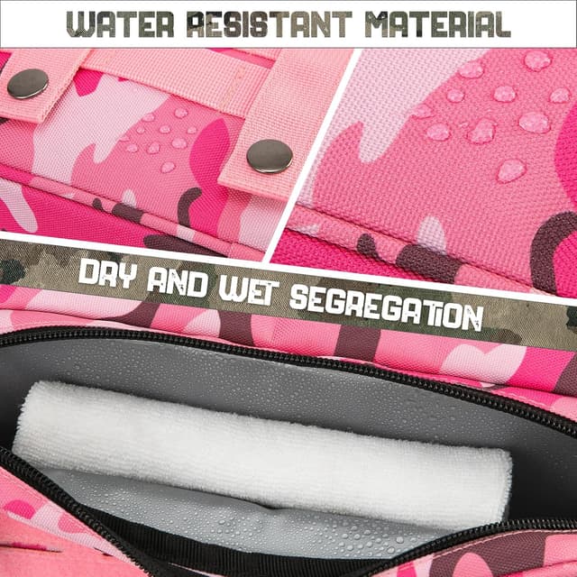 Detalle de QT&QY Trousse toilette tactique 26×11×15 cm