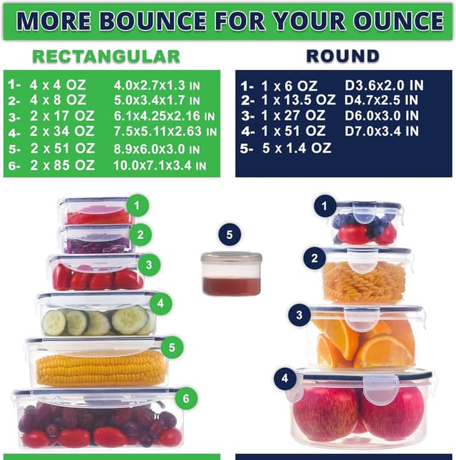 Detalle 2 de RockBerry 50 Food Storage Containers 🍱