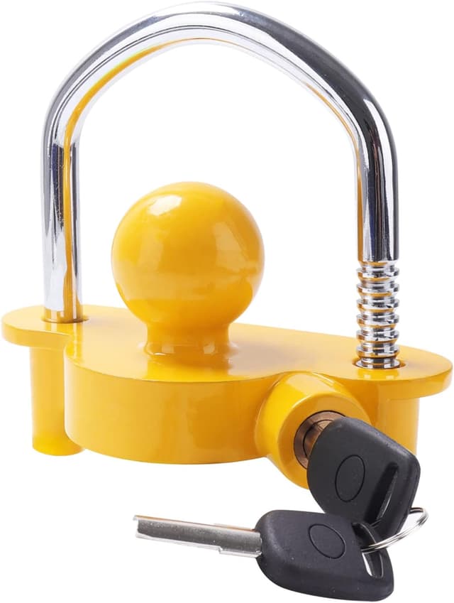 Thumbnail 6 de Tevlaphee Trailer Ball Lock Hitch Coupler 2 Keys