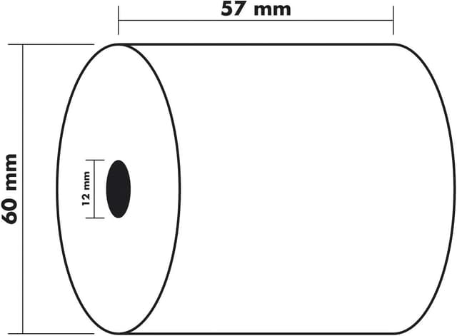 Thumbnail 6 de Carton Exacompta Réf. 40347E : 60 bobines thermiques pour tickets (57 mm x Ø 60 mm, mandrin 12 mm)