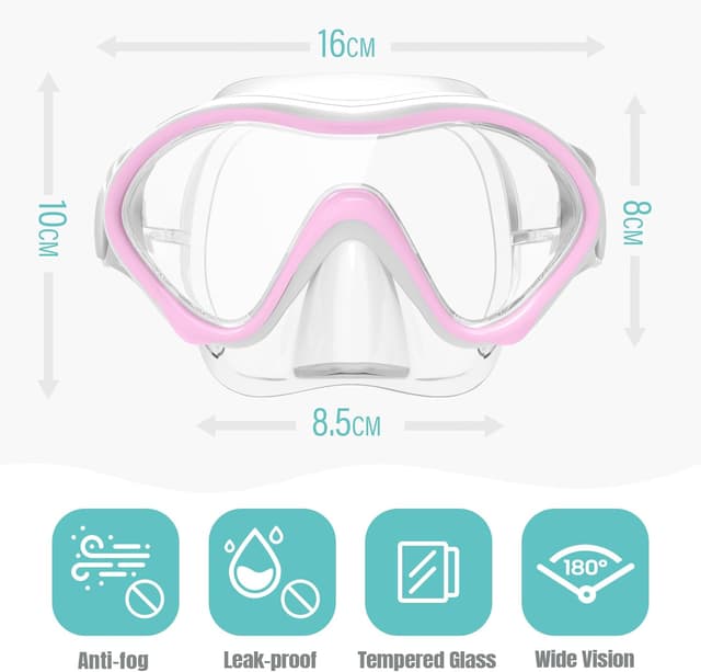 Thumbnail 1 de RIOROO Kinder-Taucherbrille mit 180° Panorama