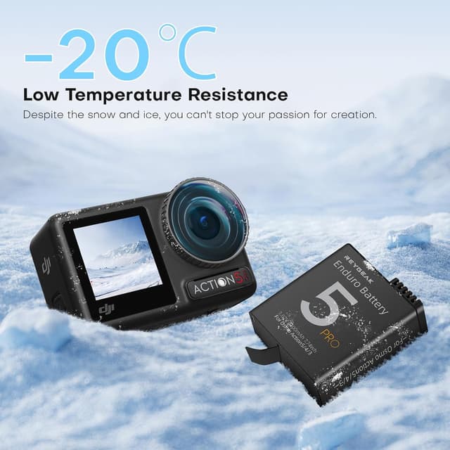 Detalle 2 de REYGEAK Akku Ladebox 2100 mAh für DJI Osmo Action