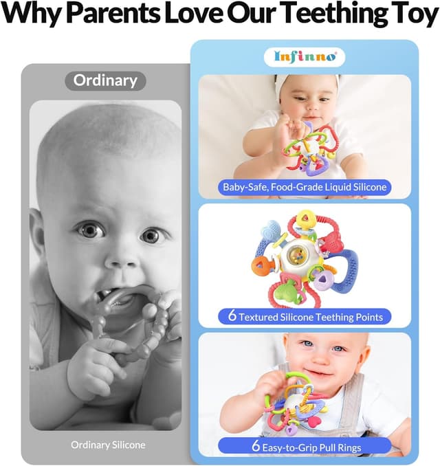 Thumbnail 6 de Baby Teething & Rattle Toy 0–12 months