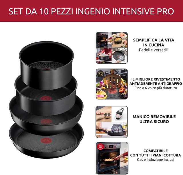 Thumbnail 2 de Lagostina Ingenio Intensive Pro Set 10 pezzi