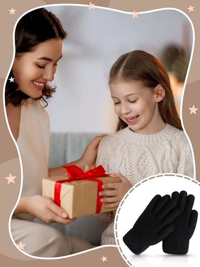 Thumbnail 4 de Glooarm 2 Pairs Kids Gloves 4-12