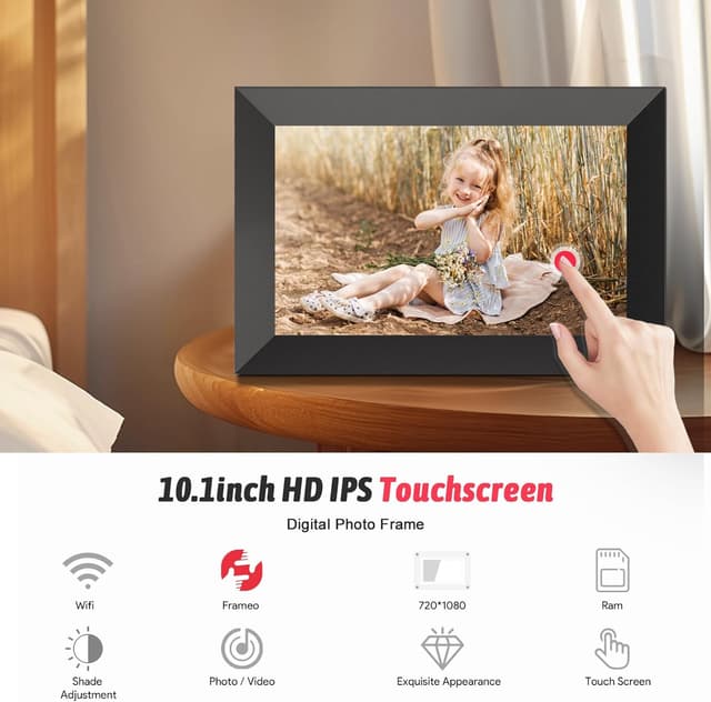 Thumbnail 4 de ACDOKE 10,1 Zoll Digitaler Bilderrahmen WLAN