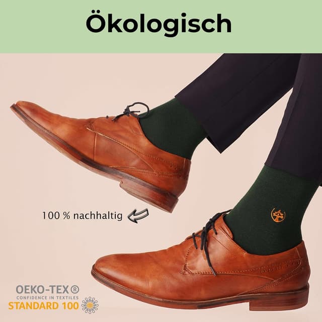 Detalle de Socks For Plants Bambussocken (4er-Pack) – Anti-Schweiß Sportsocken für Damen & Herren, Größe 35–46