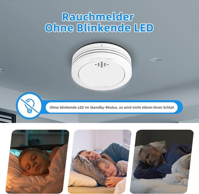 Detalle de XINDUM 10-Jahre Rauchmelder Set 6