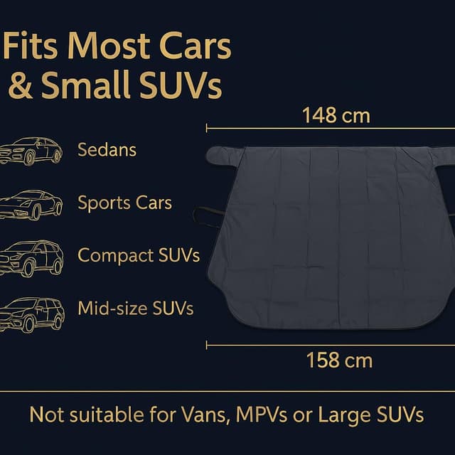 Thumbnail 4 de AuFiiy Frontscheibenabdeckung 158×125 cm